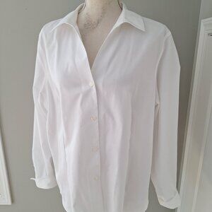 Jones NY Signature Classic White Button-Down Excellent